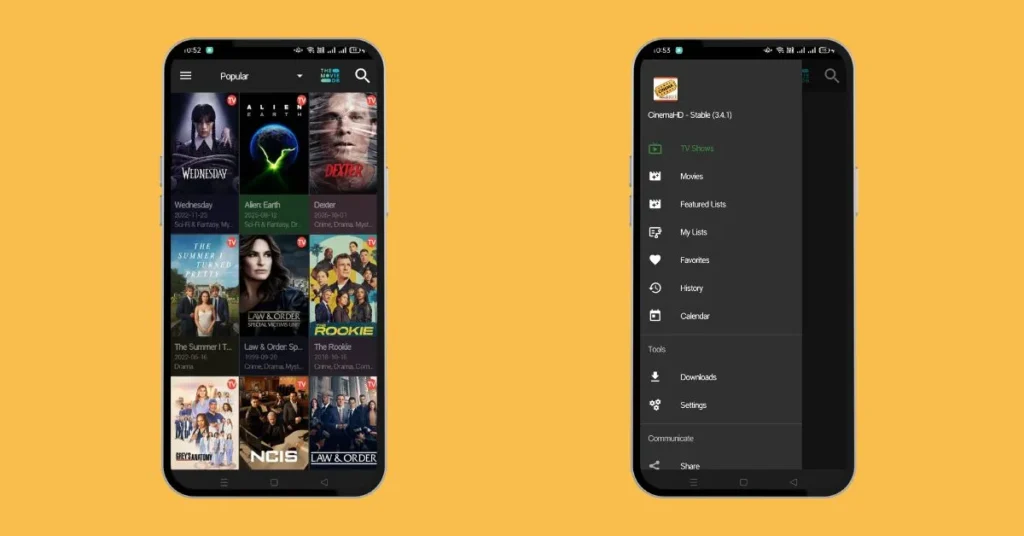 Dooflix vs Cinema HD 2025 – Honest Verdict and Key Insights 3 dooflix vs cinema hd app interface comparison