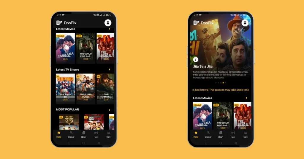 Dooflix vs Cinema HD 2025 – Honest Verdict and Key Insights 2 dooflix application homepage