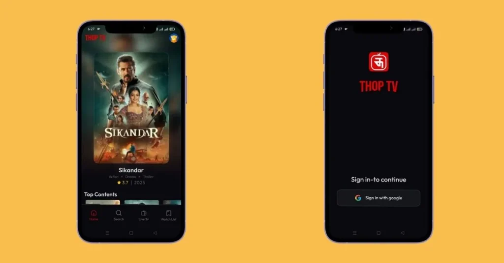 Dooflix vs Thop TV 2025: Full Review and Key Differences 3 dooflix vs thop tv applications interface