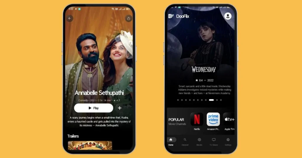 multiple movies description on dooflix streaming app
