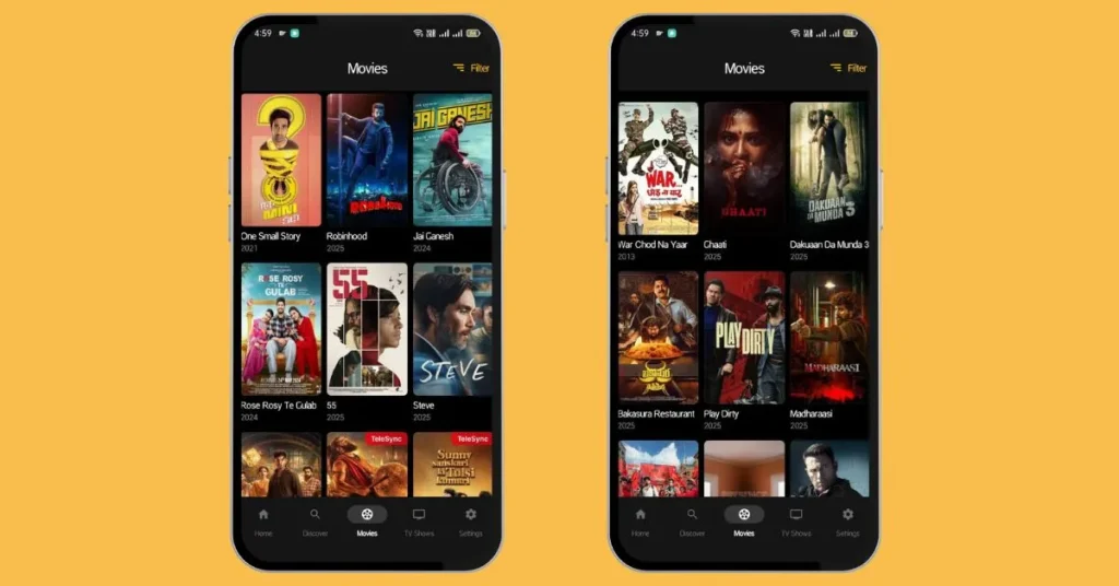 detailed list of trending movies on dooflix app